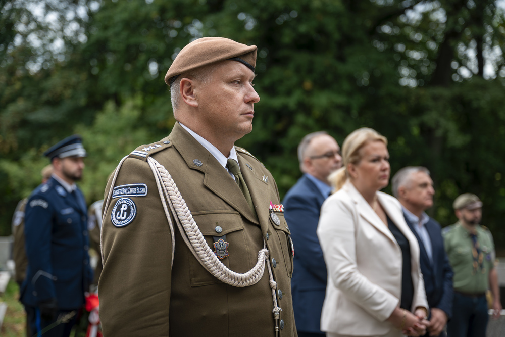 Upamiętnienie Józefa Korola, komendanta Związku Walki Zbrojnej Okręgu Śląskiego – Cieszyn, 27 września 2024. Fot.: IPN K. Łojko.