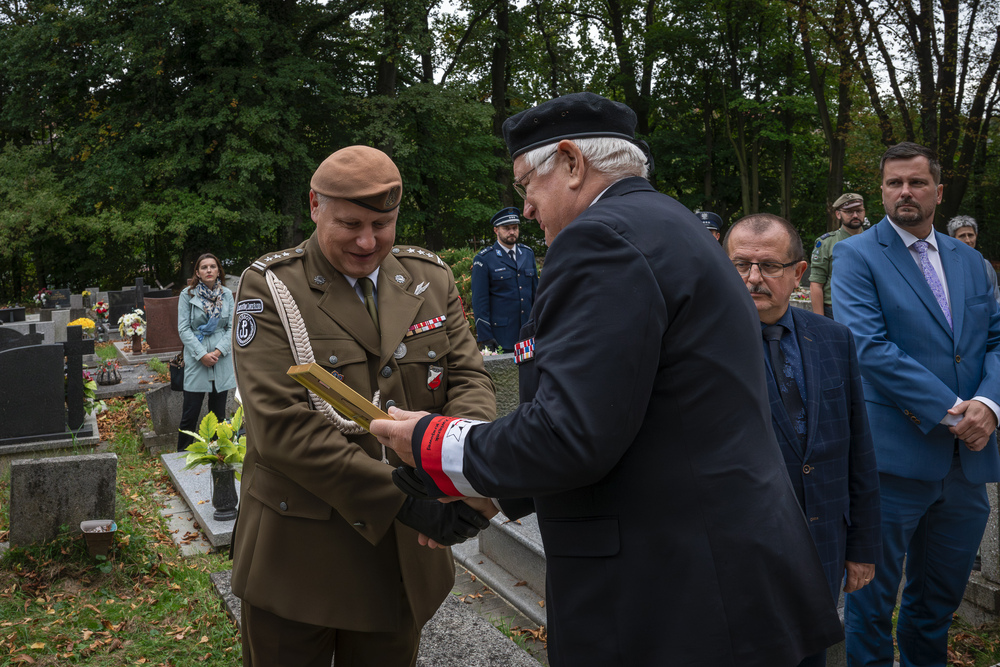Upamiętnienie Józefa Korola, komendanta Związku Walki Zbrojnej Okręgu Śląskiego – Cieszyn, 27 września 2024. Fot.: IPN K. Łojko.
