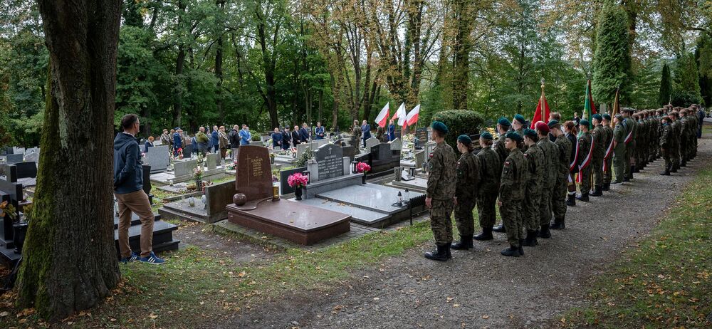 Upamiętnienie Józefa Korola, komendanta Związku Walki Zbrojnej Okręgu Śląskiego – Cieszyn, 27 września 2024. Fot.: IPN K. Łojko.