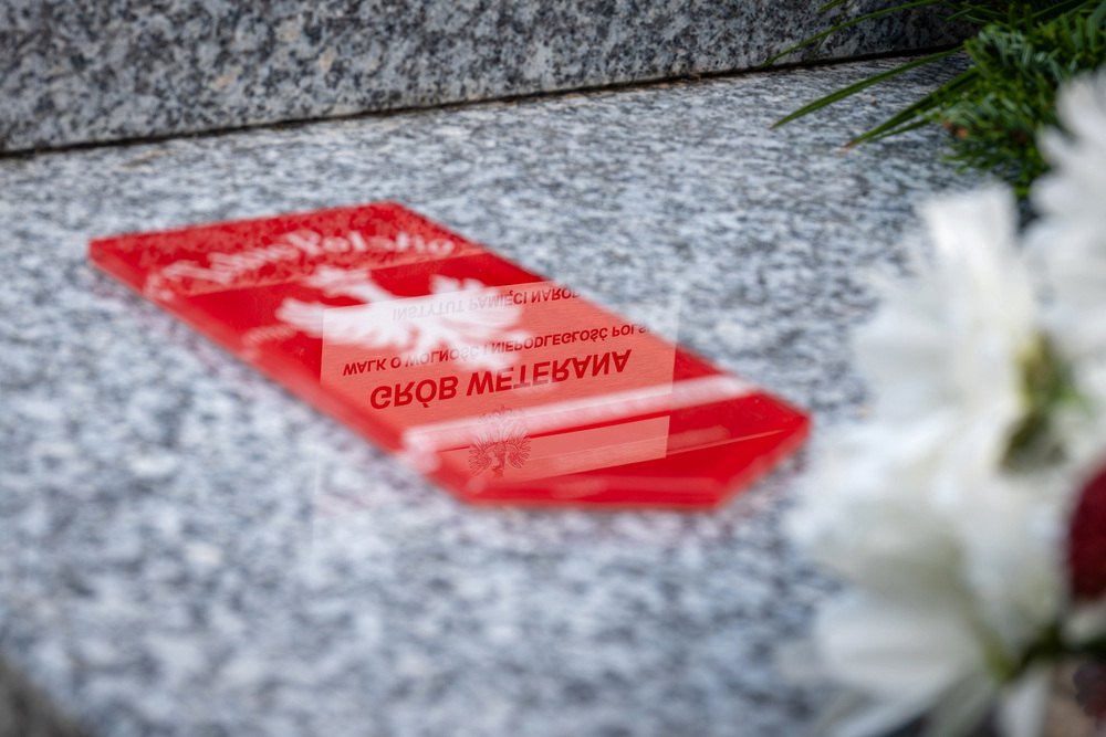 Uroczystość oznaczenia grobu powstańca śląskiego Stanisława Molika znakiem pamięci „Tobie Polsko” – Radzionków, 30 września 2024. Fot.: IPN K. Łojko