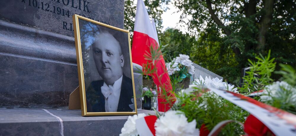 Uroczystość oznaczenia grobu powstańca śląskiego Stanisława Molika znakiem pamięci „Tobie Polsko” – Radzionków, 30 września 2024. Fot.: IPN K. Łojko