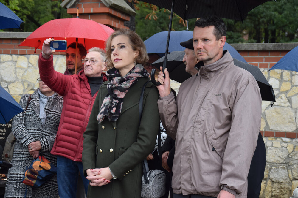 Uroczystość oznaczenia grobu powstańca śląskiego śp. Antoniego Ludygi znakiem pamięci „Tobie Polsko” – Piekary Śląskie, 4 października 2024. Fot.: IPN D. Mikoda