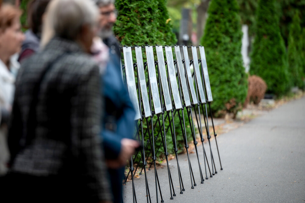 Uroczystość oznaczenia grobu śp. Tadeusza Szumańskiego znakiem pamięci „Grób weterana walk o wolności niepodległość Polski” – Katowice, 9 października 2024. Fot.: IPN K. Łojko