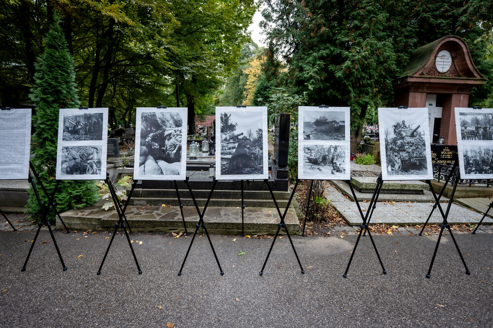 Uroczystość oznaczenia grobu śp. Tadeusza Szumańskiego znakiem pamięci „Grób weterana walk o wolności niepodległość Polski” – Katowice, 9 października 2024. Fot.: IPN K. Łojko