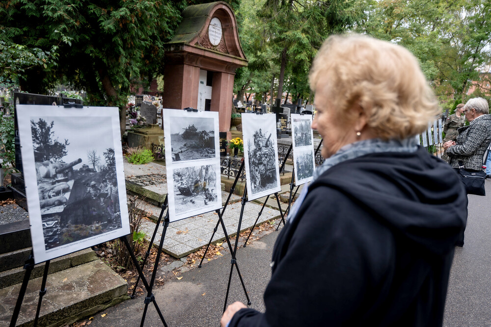 Uroczystość oznaczenia grobu śp. Tadeusza Szumańskiego znakiem pamięci „Grób weterana walk o wolności niepodległość Polski” – Katowice, 9 października 2024. Fot.: IPN K. Łojko