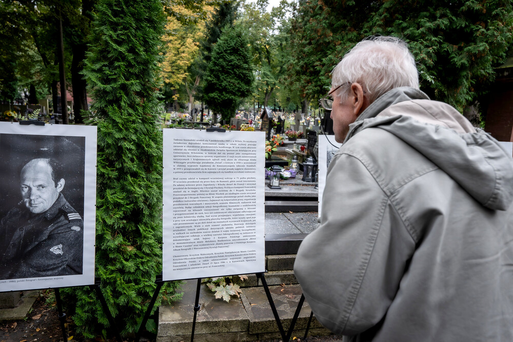 Uroczystość oznaczenia grobu śp. Tadeusza Szumańskiego znakiem pamięci „Grób weterana walk o wolności niepodległość Polski” – Katowice, 9 października 2024. Fot.: IPN K. Łojko