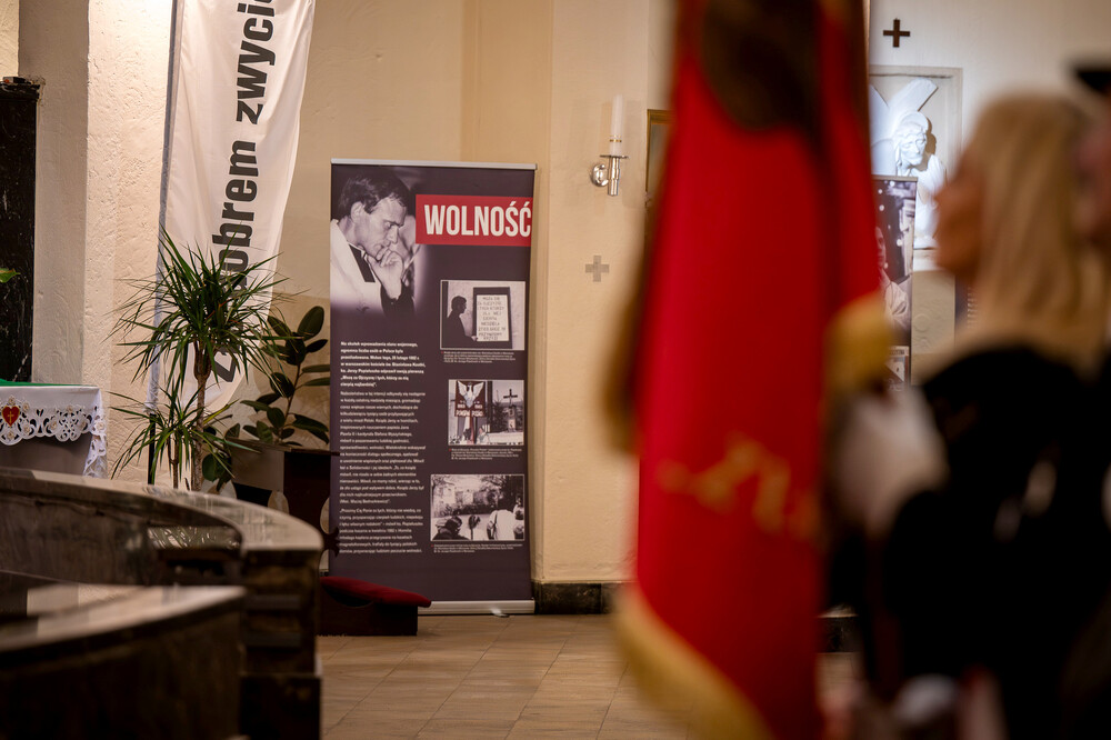 40. rocznica pobytu bł. ks. Jerzego Popiełuszki w kościele Braci Mniejszych Kapucynów pw. Podwyższenia Krzyża Świętego w Bytomiu – 6-8 październik 2024. Fot.: IPN K. Łojko