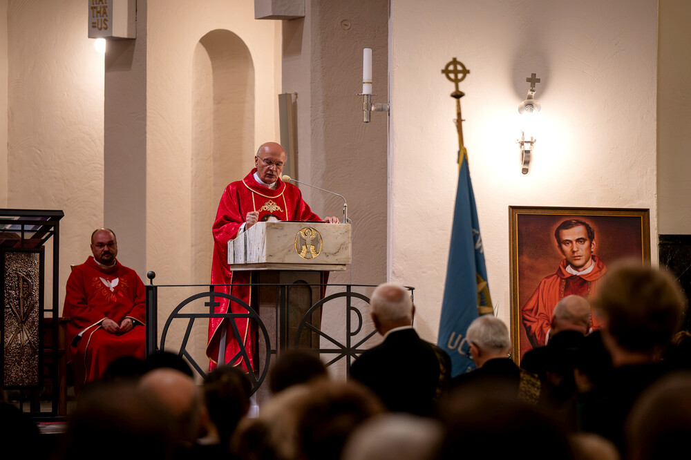 40. rocznica pobytu bł. ks. Jerzego Popiełuszki w kościele Braci Mniejszych Kapucynów pw. Podwyższenia Krzyża Świętego w Bytomiu – 6-8 październik 2024. Fot.: IPN K. Łojko