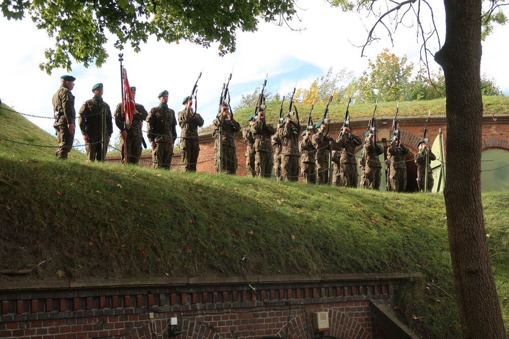 85. rocznica uruchomienia pierwszego na ziemiach Polski niemieckiego obozu koncentracyjnego – KL Posen – Poznań, 10 października 2024. Fot. D. Abłamowicz (IPN)