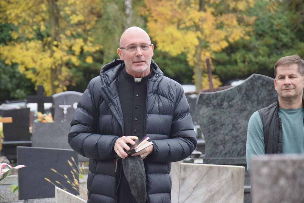 Uroczystość oznaczenia grobu powstańca śląskiego śp. Leona Serwotki znakiem pamięci „Tobie Polsko” – Jastrzębie Zdrój, 11 października 2024. Fot.: D. Mikoda (IPN)