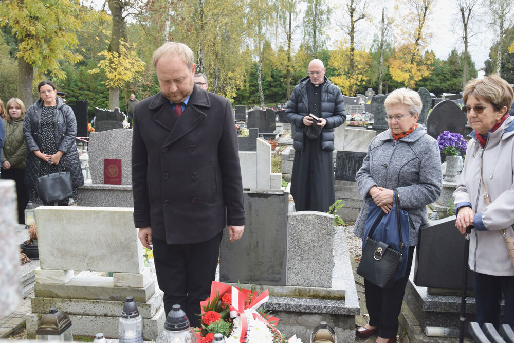Uroczystość oznaczenia grobu powstańca śląskiego śp. Leona Serwotki znakiem pamięci „Tobie Polsko” – Jastrzębie Zdrój, 11 października 2024. Fot.: D. Mikoda (IPN)