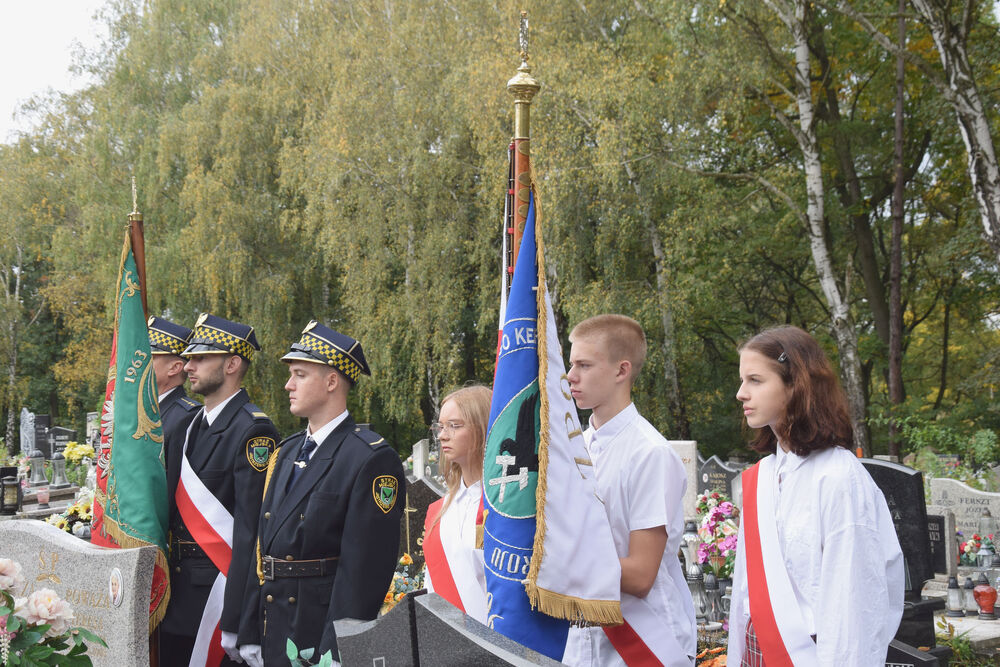 Uroczystość oznaczenia grobu powstańca śląskiego śp. Leona Serwotki znakiem pamięci „Tobie Polsko” – Jastrzębie Zdrój, 11 października 2024. Fot.: D. Mikoda (IPN)
