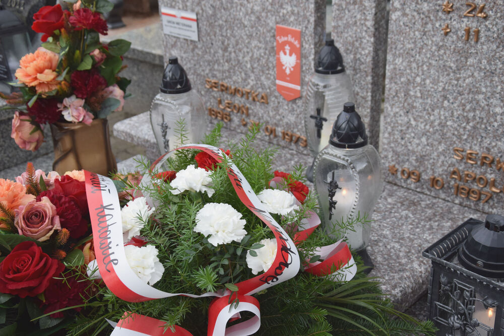 Uroczystość oznaczenia grobu powstańca śląskiego śp. Leona Serwotki znakiem pamięci „Tobie Polsko” – Jastrzębie Zdrój, 11 października 2024. Fot.: D. Mikoda (IPN)