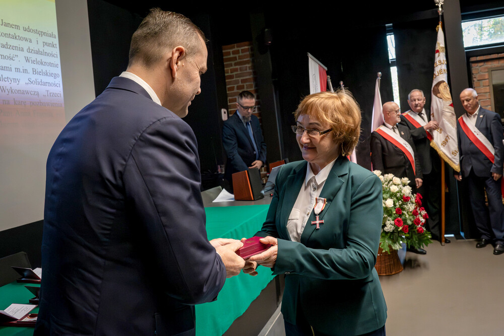 Uroczystość wręczenia Krzyży Wolności i Solidarności – Katowice, 17 października 2024. Fot.: IPN K. Łojko