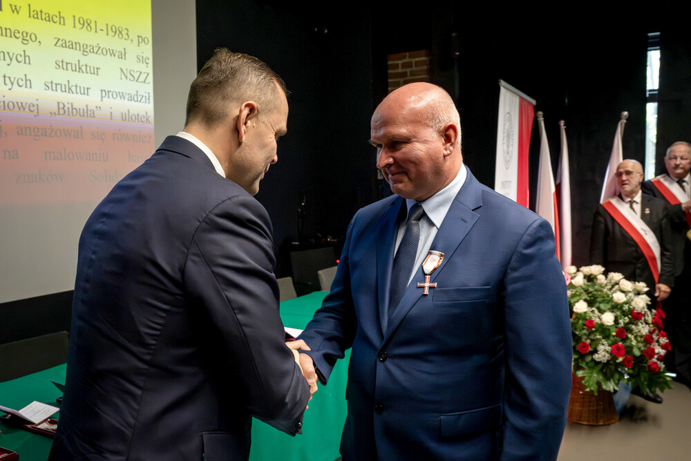 Uroczystość wręczenia Krzyży Wolności i Solidarności – Katowice, 17 października 2024. Fot.: IPN K. Łojko