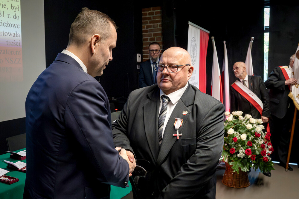 Uroczystość wręczenia Krzyży Wolności i Solidarności – Katowice, 17 października 2024. Fot.: IPN K. Łojko