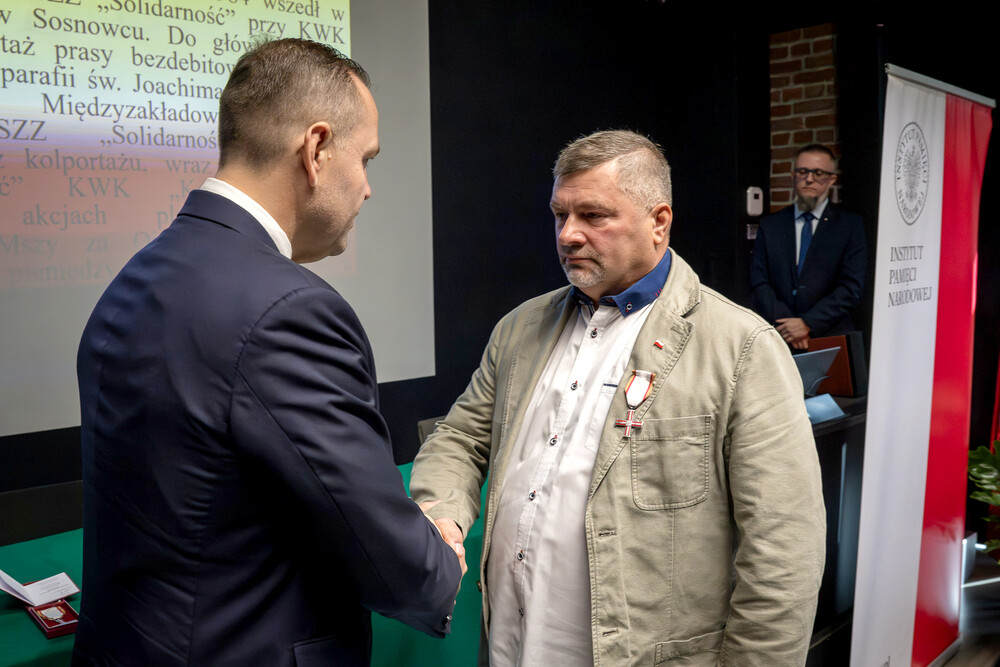 Uroczystość wręczenia Krzyży Wolności i Solidarności – Katowice, 17 października 2024. Fot.: IPN K. Łojko