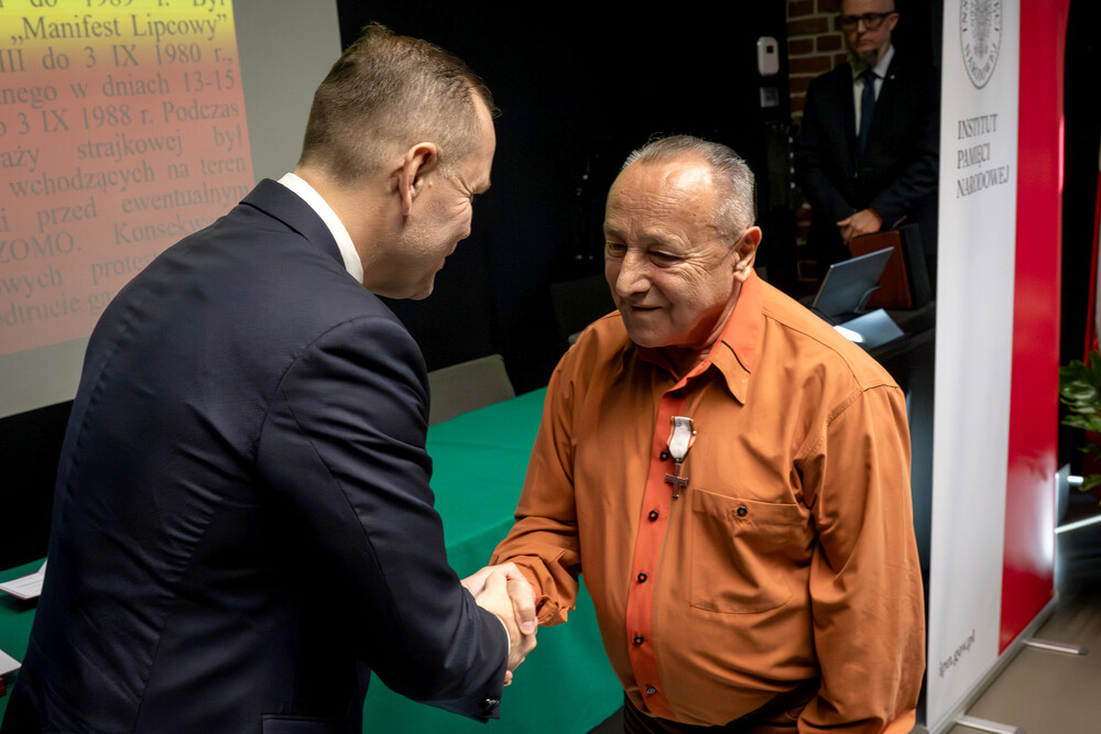 Uroczystość wręczenia Krzyży Wolności i Solidarności – Katowice, 17 października 2024. Fot.: IPN K. Łojko