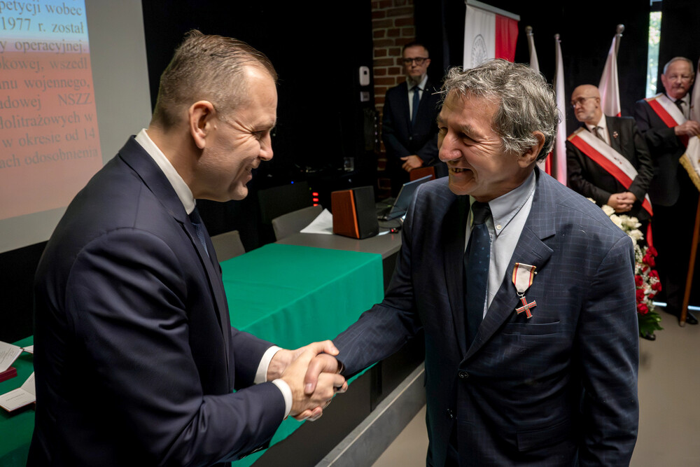 Uroczystość wręczenia Krzyży Wolności i Solidarności – Katowice, 17 października 2024. Fot.: IPN K. Łojko