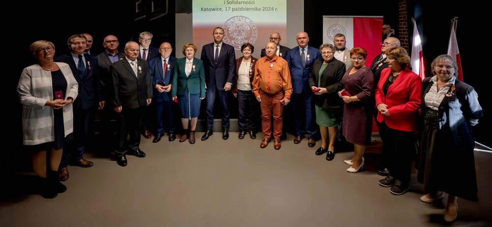 Uroczystość wręczenia Krzyży Wolności i Solidarności – Katowice, 17 października 2024. Fot.: IPN K. Łojko