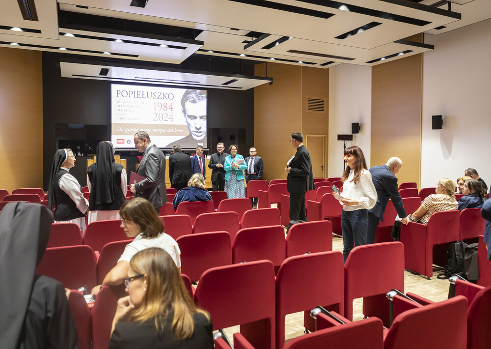 Konferencja "Da questa morte nacque del bene” – „Z tej śmierci narodziło się dobro” – Rzym, 15 października 2024. Fot.: Roman Koszowski (Gość Niedzielny)