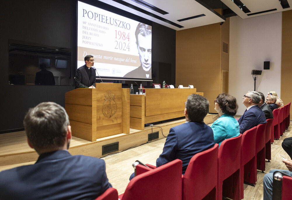 Konferencja "Da questa morte nacque del bene” – „Z tej śmierci narodziło się dobro” – Rzym, 15 października 2024. Fot.: Roman Koszowski (Gość Niedzielny)