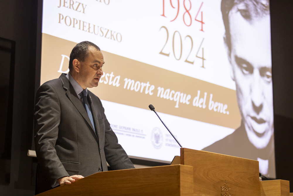 Konferencja "Da questa morte nacque del bene” – „Z tej śmierci narodziło się dobro” – Rzym, 15 października 2024. Fot.: Roman Koszowski (Gość Niedzielny)