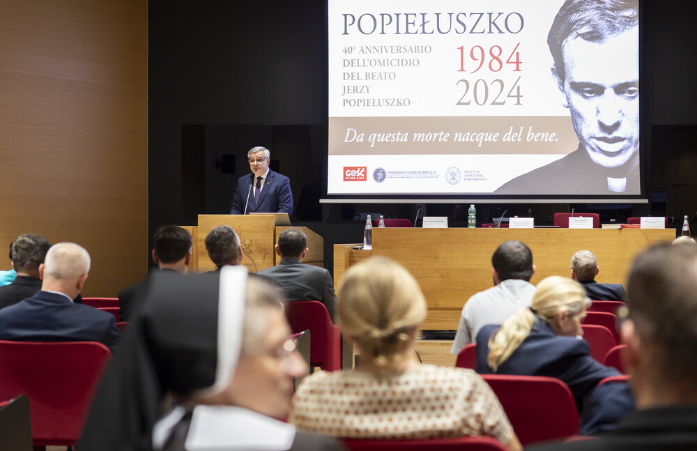 Konferencja "Da questa morte nacque del bene” – „Z tej śmierci narodziło się dobro” – Rzym, 15 października 2024. Fot.: Roman Koszowski (Gość Niedzielny)