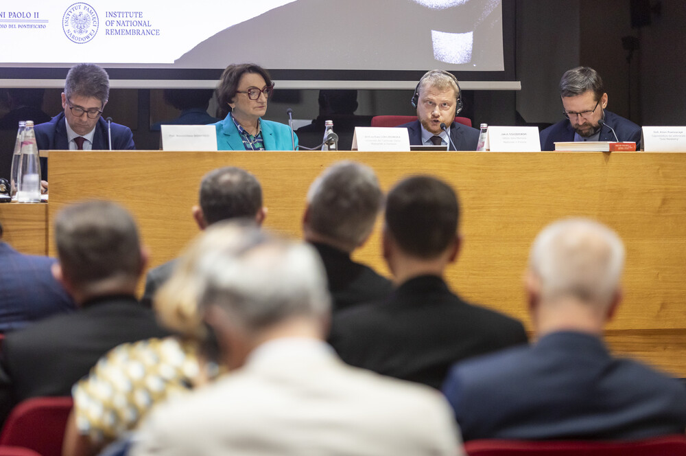 Konferencja "Da questa morte nacque del bene” – „Z tej śmierci narodziło się dobro” – Rzym, 15 października 2024. Fot.: Roman Koszowski (Gość Niedzielny)