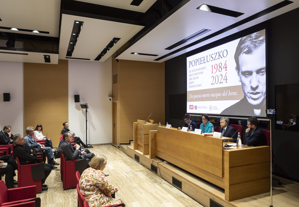 Konferencja "Da questa morte nacque del bene” – „Z tej śmierci narodziło się dobro” – Rzym, 15 października 2024. Fot.: Roman Koszowski (Gość Niedzielny)