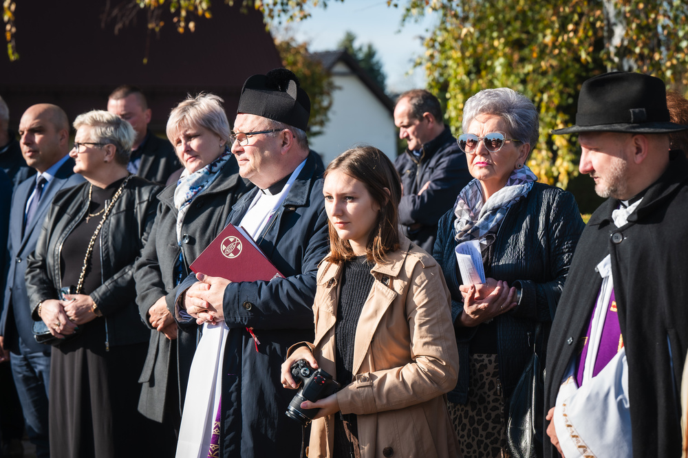 Uroczystość oznaczenia znakiem pamięci „Tobie Polsko” grobu powstańca śląskiego Nikodema Wacławczyka – Żory, 21 października 2024. Fot.: IPN K. Łojko