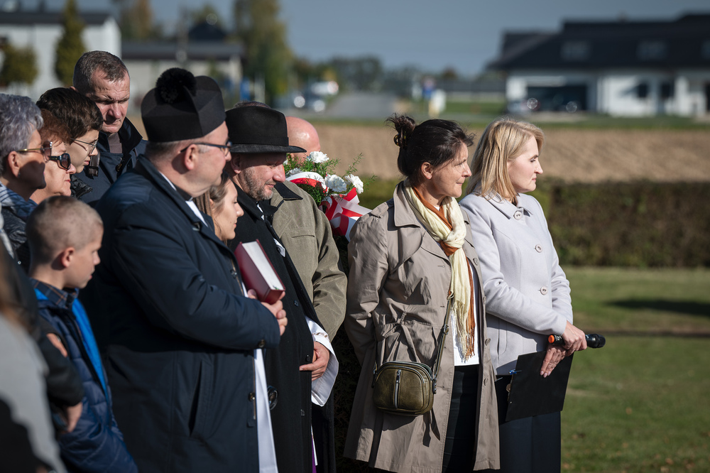 Uroczystość oznaczenia znakiem pamięci „Tobie Polsko” grobu powstańca śląskiego Nikodema Wacławczyka – Żory, 21 października 2024. Fot.: IPN K. Łojko
