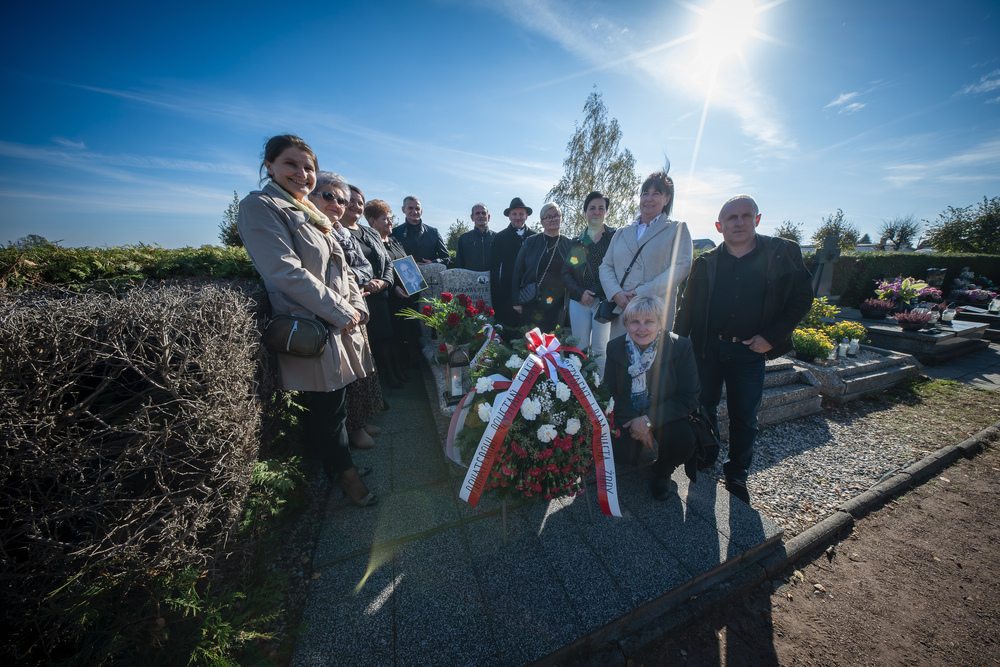 Uroczystość oznaczenia znakiem pamięci „Tobie Polsko” grobu powstańca śląskiego Nikodema Wacławczyka – Żory, 21 października 2024. Fot.: IPN K. Łojko
