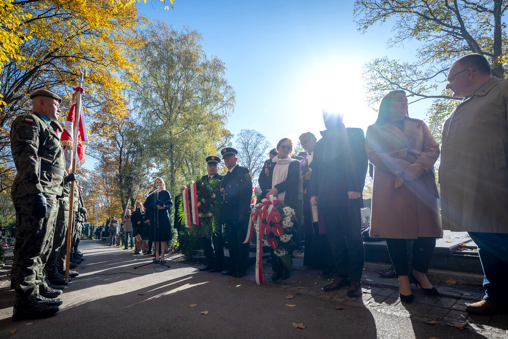 Upamiętnienie Wojciecha Korfantego w 106. rocznicę jego przemowy w Reichstagu – Katowice, 25 października 2024. Fot.: IPN K. Łojko