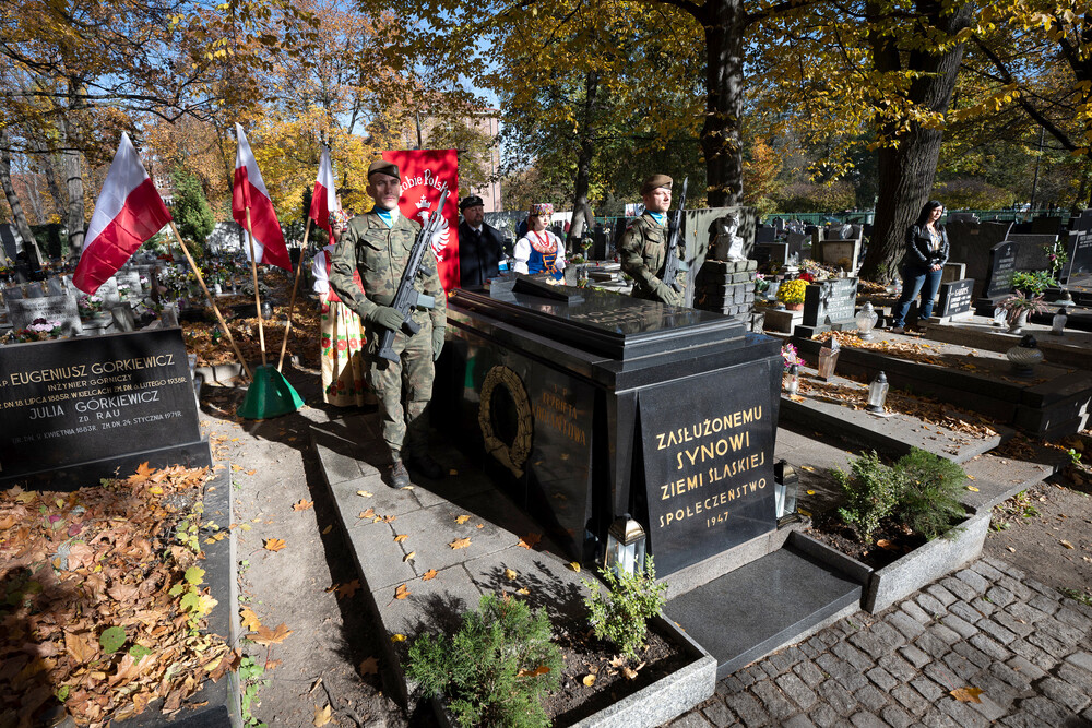 Upamiętnienie Wojciecha Korfantego w 106. rocznicę jego przemowy w Reichstagu – Katowice, 25 października 2024. Fot.: IPN K. Łojko