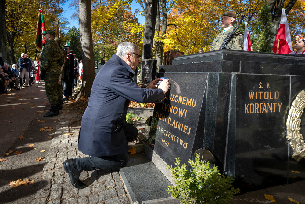 Upamiętnienie Wojciecha Korfantego w 106. rocznicę jego przemowy w Reichstagu – Katowice, 25 października 2024. Fot.: IPN K. Łojko