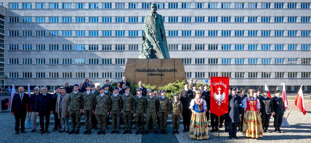 Upamiętnienie Wojciecha Korfantego w 106. rocznicę jego przemowy w Reichstagu – Katowice, 25 października 2024. Fot.: IPN K. Łojko