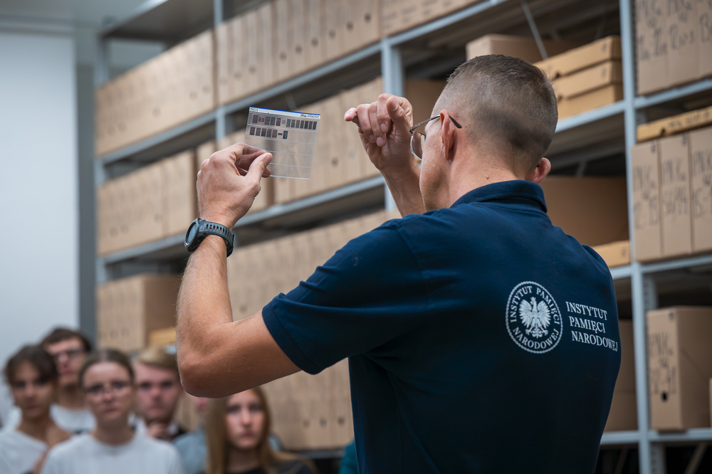Zajęcia edukacyjne „Co kryją archiwa IPN“ – Katowice, 24 października 2024. Foty.: IPN K. Łojko