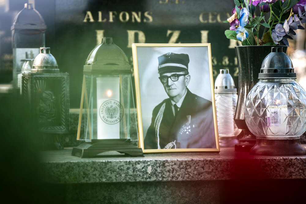 Uroczystość oznaczenia znakiem pamięci „Tobie Polsko” grobu powstańca śląskiego śp. Jana Bramowskiego – Nakło Śląskie, 28 października 2024. Fot.: IPN K. Łojko