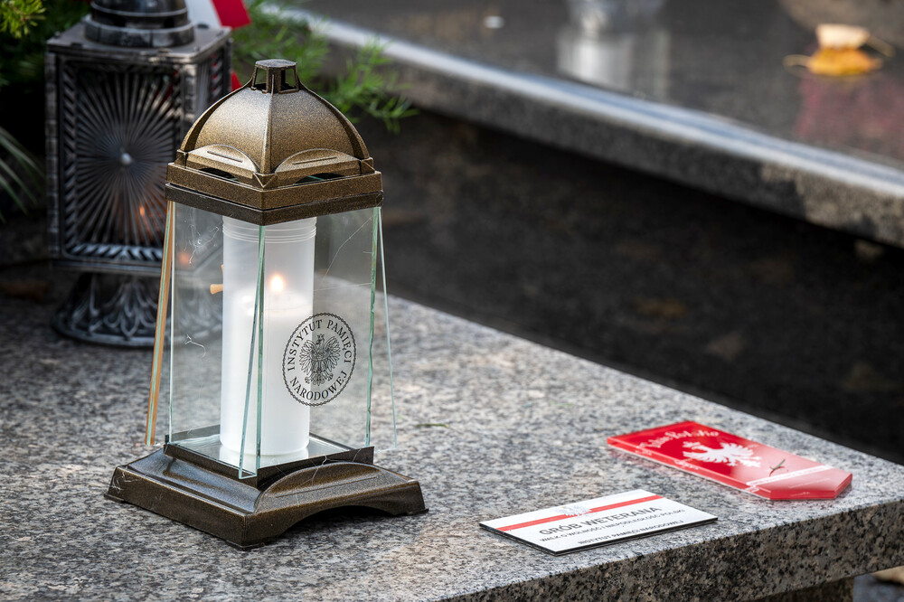 Uroczystość oznaczenia znakiem pamięci „Tobie Polsko” grobu powstańca śląskiego śp. Jana Bramowskiego – Nakło Śląskie, 28 października 2024. Fot.: IPN K. Łojko