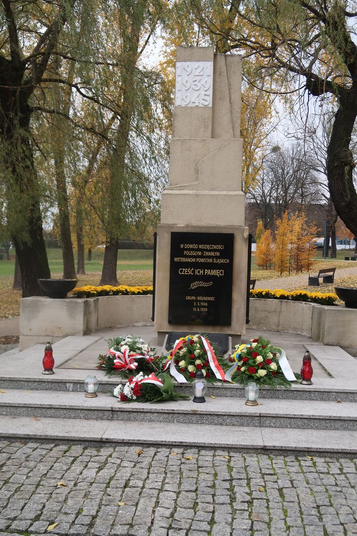 Uroczystość upamiętnienia mieszkańców Katowic, którzy zginęli podczas I i II wojny światowej oraz w wyniku powstań śląskich. Fot. D. Abłamowicz/IPN