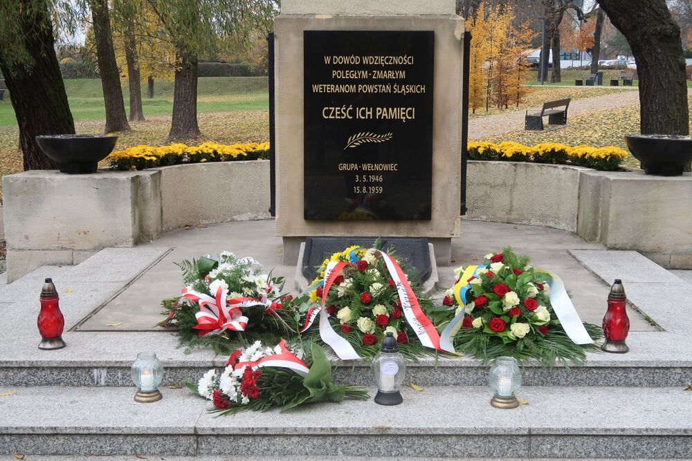 Uroczystość upamiętnienia mieszkańców Katowic, którzy zginęli podczas I i II wojny światowej oraz w wyniku powstań śląskich. Fot. D. Abłamowicz/IPN