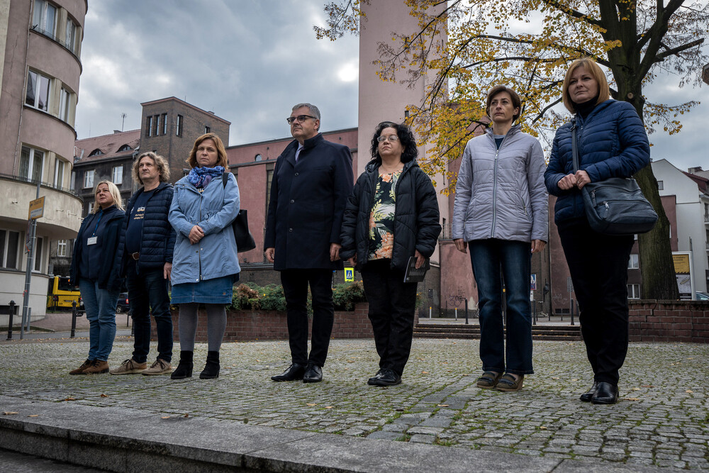Konferencja prasowa katowickiego IPN na temat kolejnego etapu programu dokumentacyjnego IPN „Straty osobowe i ofiary represji pod okupacją niemiecką w latach 1939-1945” – straty.pl. Fot.: IPN K. Łojko