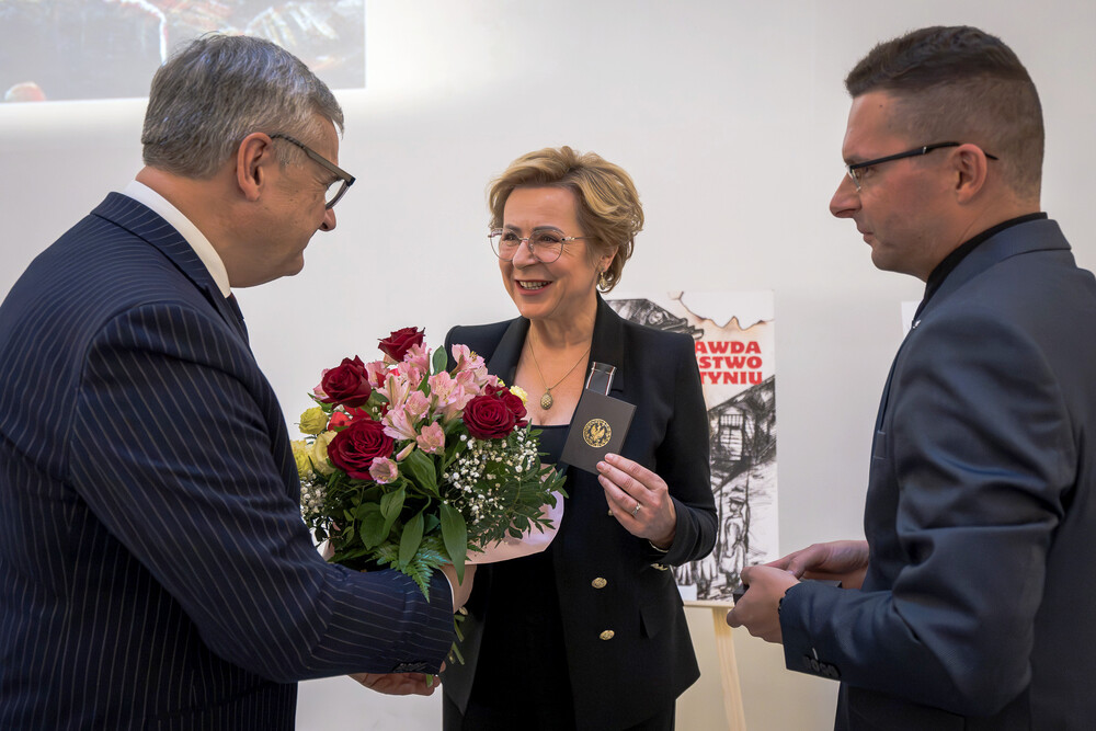 Wręczenie medalu złotego medalu Reipublicae Memoriae Meritum Jadwidze Wiśniewskiej – Częstochowa, 4 listopada 2024. Fot.: IPN K. Łojko