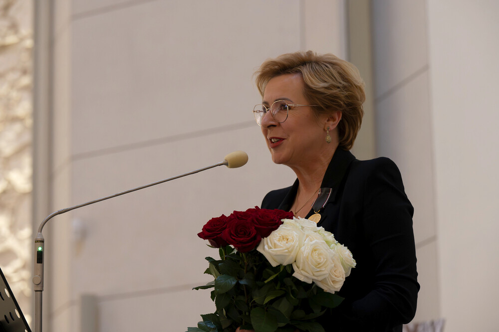 Wręczenie medalu złotego medalu Reipublicae Memoriae Meritum Jadwidze Wiśniewskiej – Częstochowa, 4 listopada 2024. Fot.: IPN K. Łojko