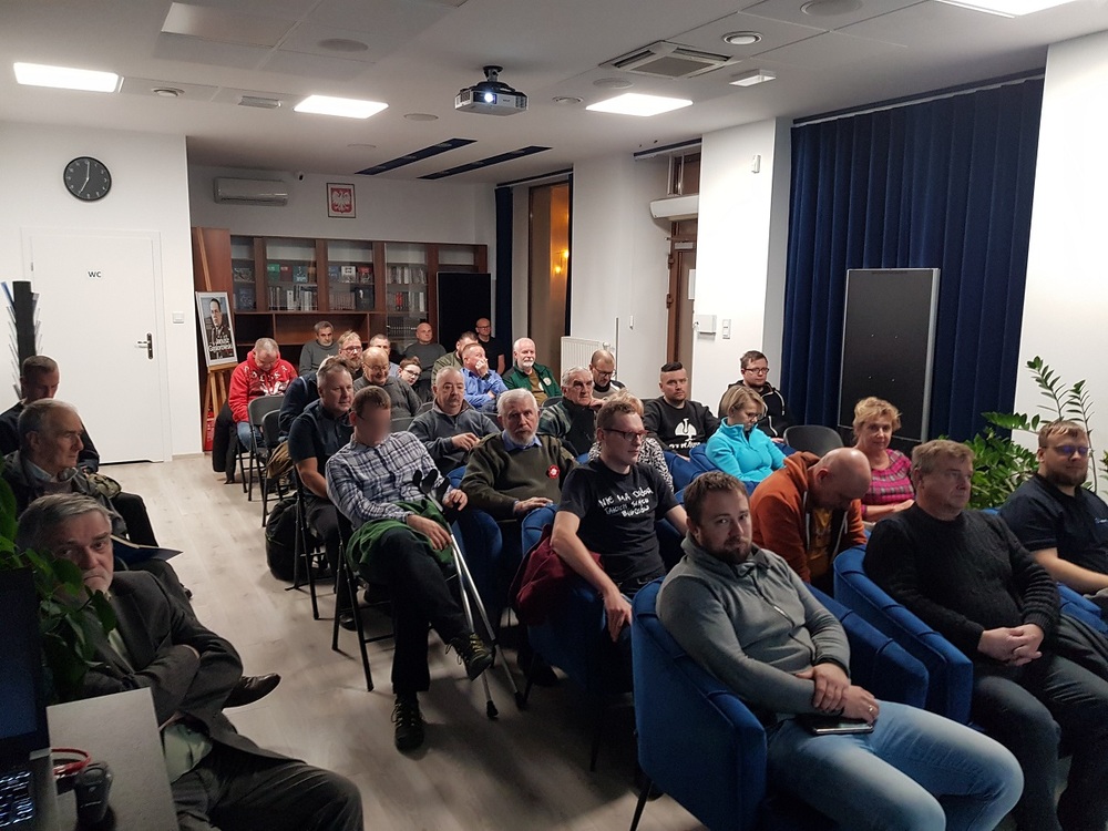 Wykład „Czarne Orły. Bój 74 Górnośląskiego Pułku Piechoty w obronie ziemi lublinieckiej 1 IX 1939”. Fot. Adam Kurus/IPN