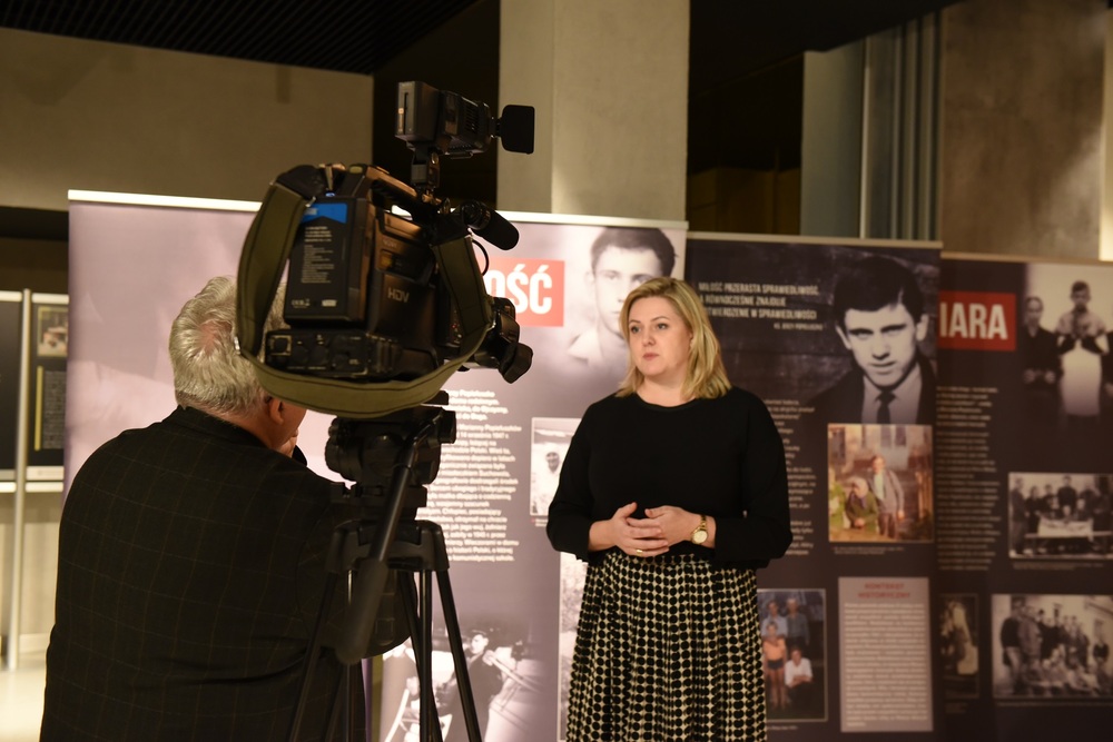 W ramach cyklu „Czwartki z historią w IPN" spotkanie z Urszulą Gierasimiuk. Fot. Monika Kobylańska/IPN