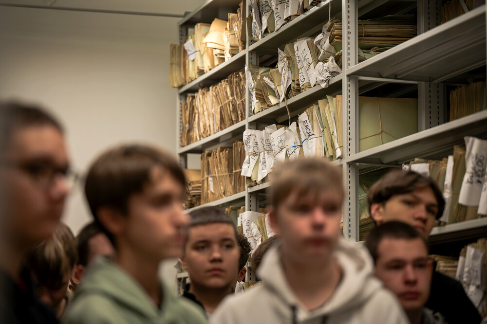 Zajęcia edukacyjne „Co kryją archiwa IPN“ – Katowice, 29 listopada 2024. Fot.: IPN K. Łojko