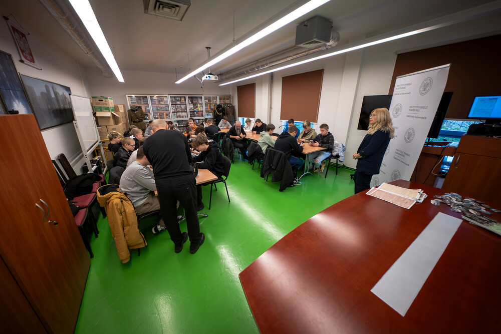 Zajęcia edukacyjne „Co kryją archiwa IPN“ – Katowice, 29 listopada 2024. Fot.: IPN K. Łojko