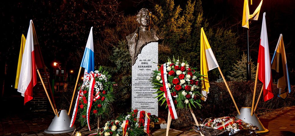 Upamiętnienie bł. ks. Emila Szramka – Katowice, 8 grudnia 2024. Fot.: IPN K. Łojko